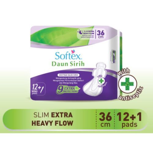 Softex Daun Sirih 36Cm 12+1's