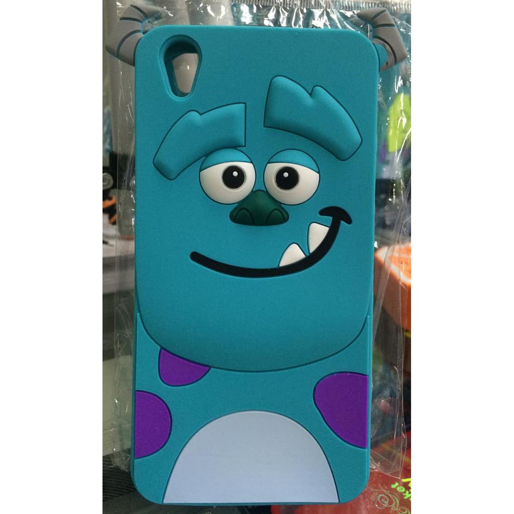 NEW CASE 4D SULLEY OPPO F1+ PLUS R9 /KARAKTER/MONSTER INC/3D/RUBBER/CASING MILENIA