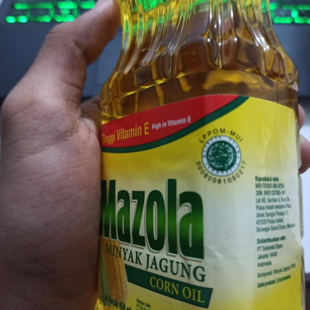 Mazola Corn Oil 450 ml Minyak Goreng Jagung Tinggi Vitamin E Halal