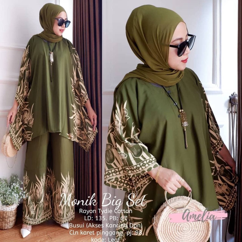 SETELAN WAKA ONE SET WAKAWAKA RAYON PREMIUN JUMBO TERBARU