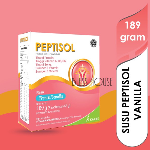 

Susu Peptisol Vanilla 189gram - Susu Nutrisi Tinggi Protein
