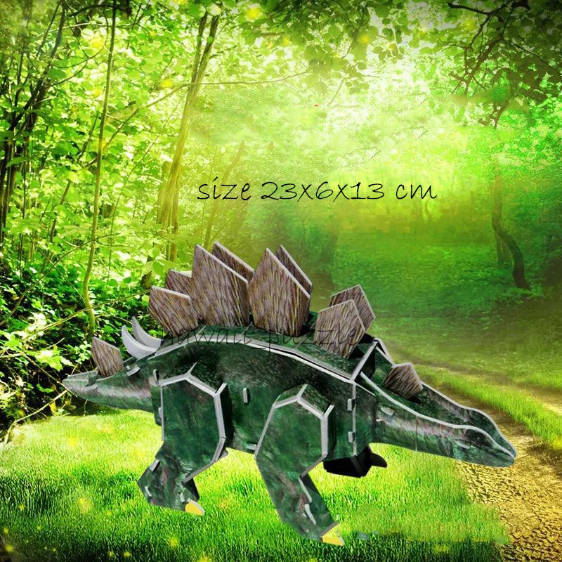 Puzzle 3D DIY bahan foam &amp; paper STEGOSAURUS mainan puzzle edukasi anak (kado,pajangan,dekorasi)