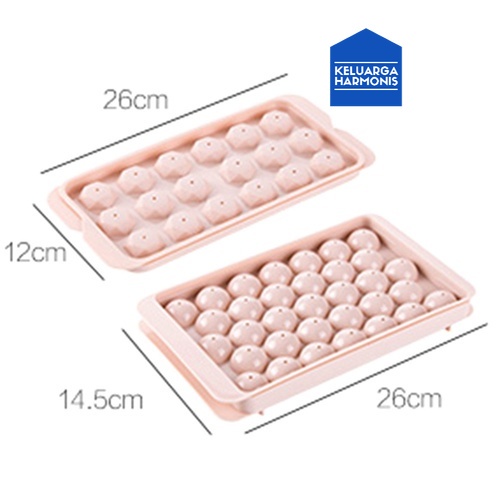 Cetakan Es Batu Bulat 33 Cetakan 33 Round Ice Cube Tray