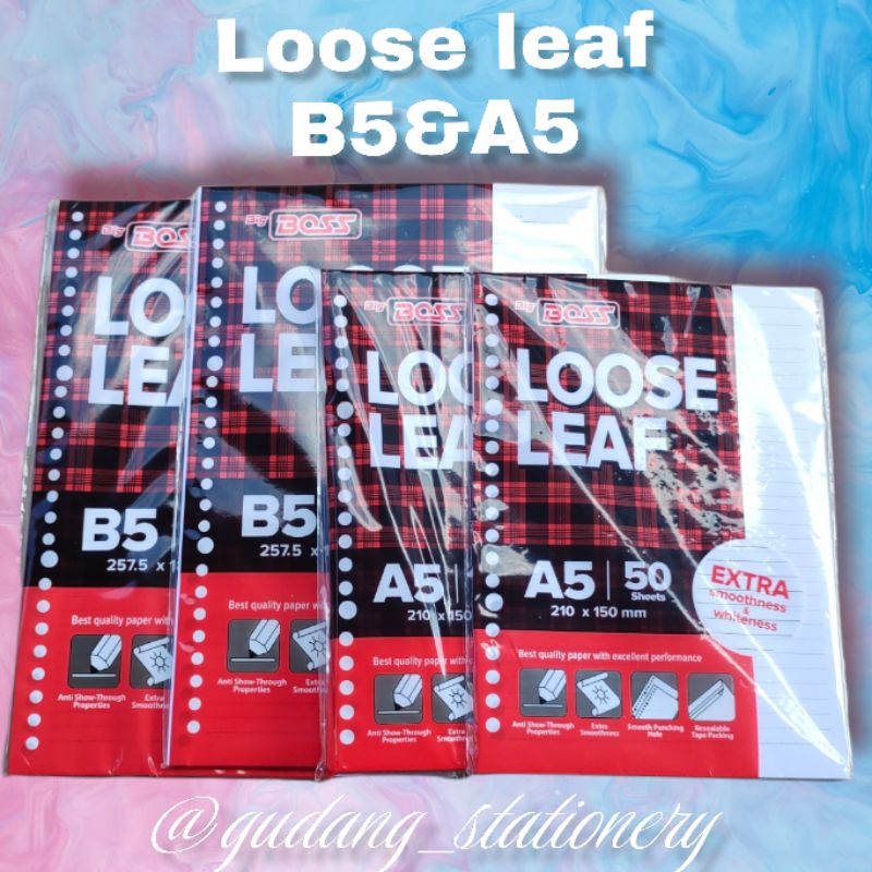 

ISI BINDER/LOOSE LEAF B5&A5 BOZZ&TANAKI ISI 100&50