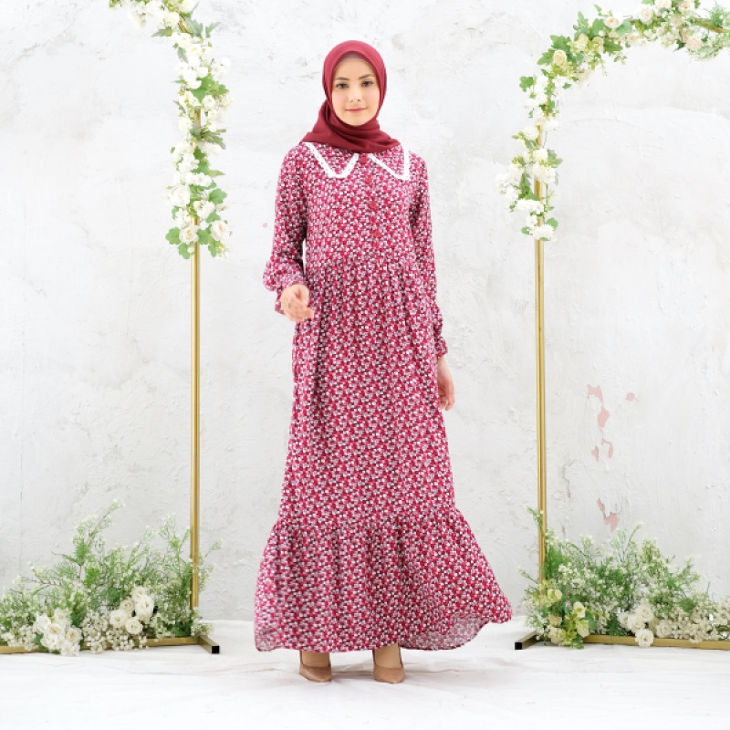 RILLEY - Gamis Freya | Dress Rayon Terbaru | Fashion Muslim Syari Wanita