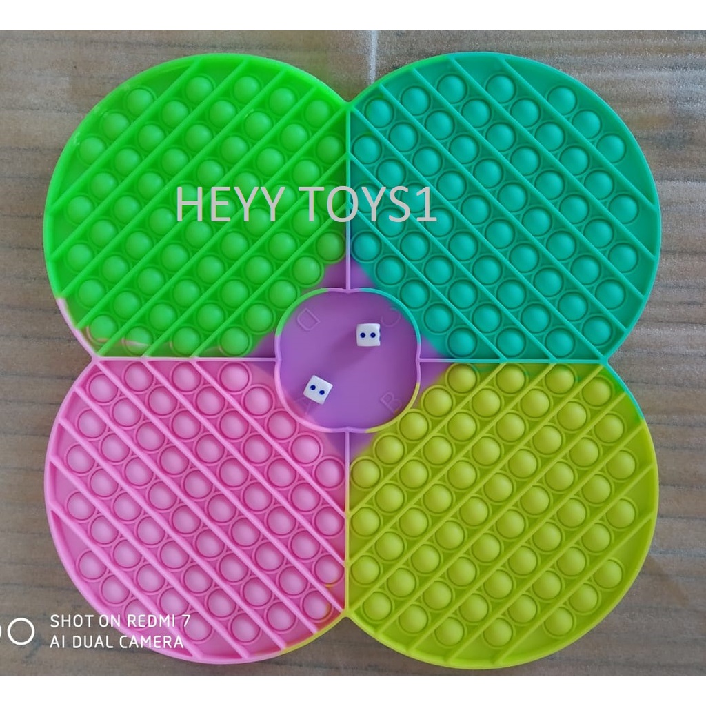 MAINAN ANAK ANAK EDUKASI MAINAN FIDGET POP IT JUMBO BATTLE MAINAN POP IT 4 PLAYER MAINAN POP IT DADU