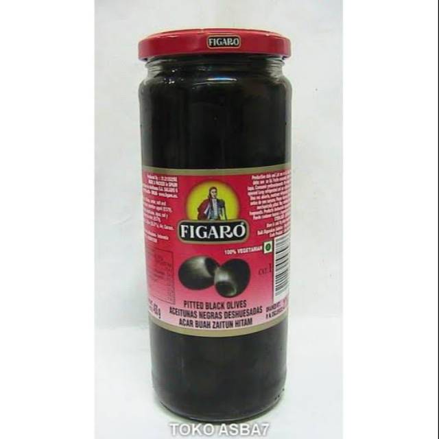 

FIGARO PITTED BLACK OLIVE 450GR