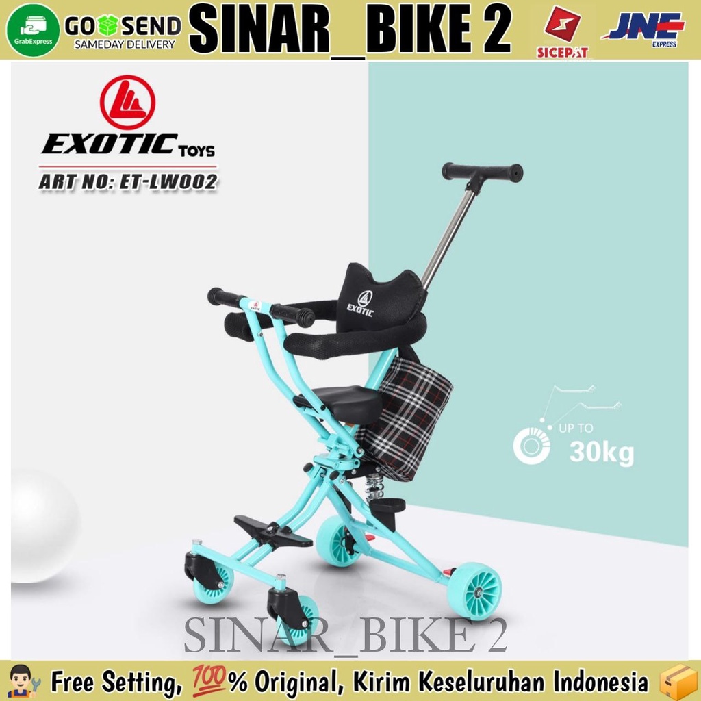 Stroller Baby Trike Exotic Lw-002 Shock Abroser Kursi Dorong Anak