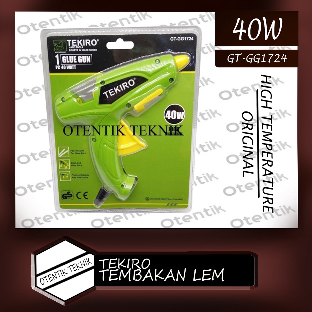 

TEKIRO GLUE GUN 40 WATT - ALAT TEMBAK LEM BAKAR CAIR LILIN 40W - 40 W - STICK - HOT GUN - TEMBAKAN