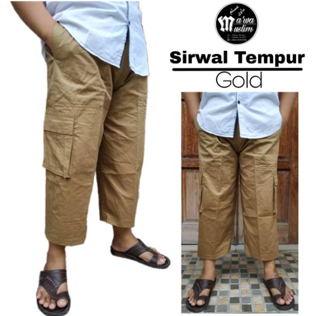 Sirwal TEMPUR / Sirwal Saku samping Celana Cingkrang model tempur