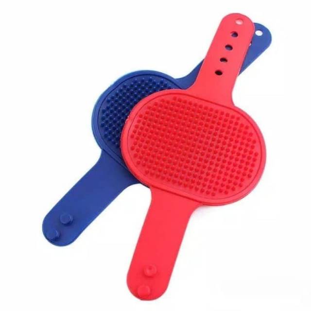 Pet Grooming Brush &quot;BRUSH OVAL&quot; Sikat Karet Hewan