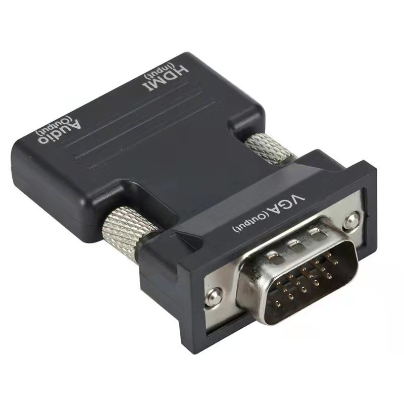 Adaptor/Konverter HDMI Female To VGA Male HDMI to VGA Adaptor With Audio