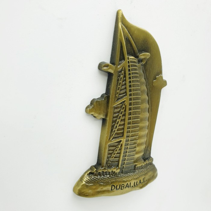 3D LOGAM Souvenir Negara magnet Kulkas Tempelan UAE Dubai Burj al-Arab