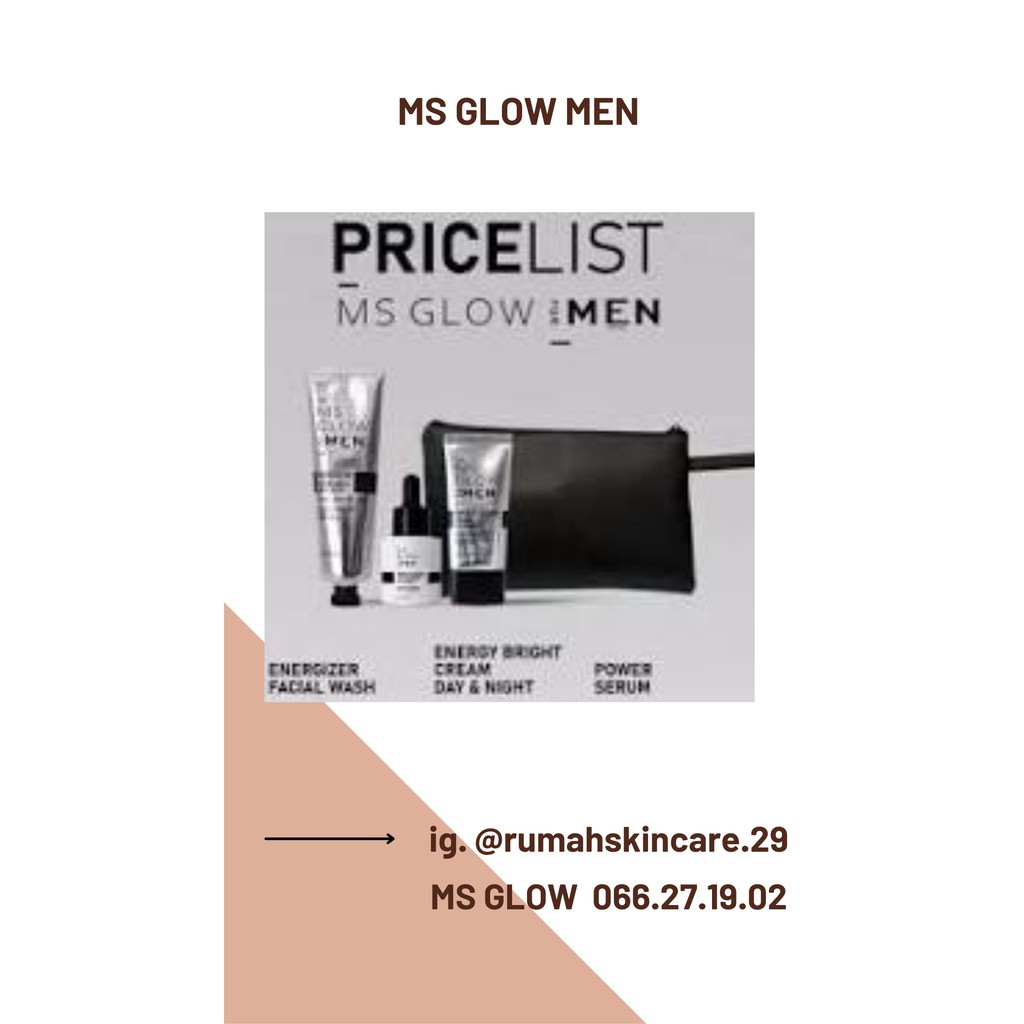PAKET MEN BASIC M*S GLOW PAKET BASIC MEN PAKET M.S GLOW MEN PAKET PLAYMAKER FACIAL WASH MEN SERUM ME