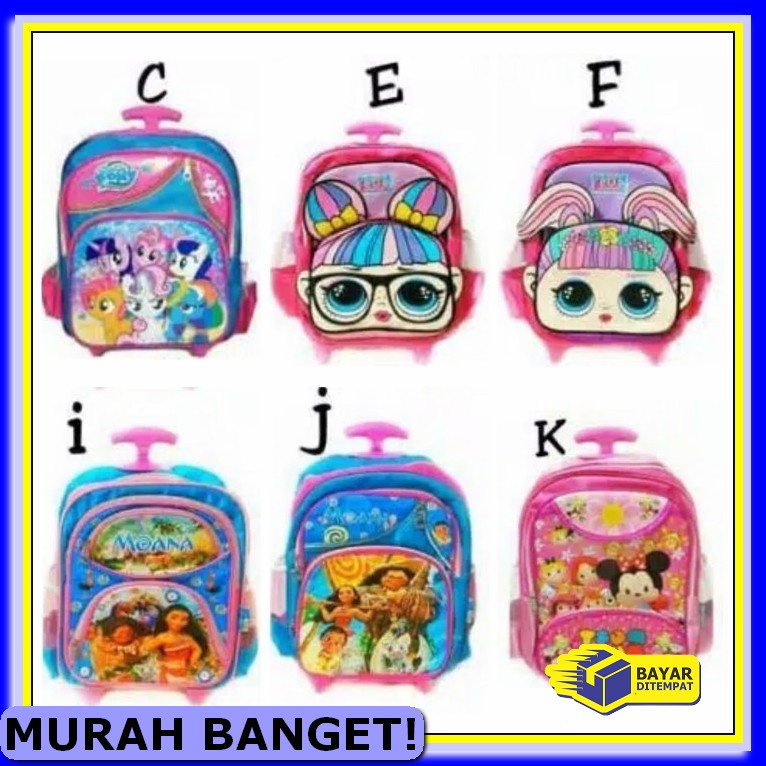 Tas Troli Anak Laki Laki Tk Sd 2 Roda Led Laki Laki Captain Ameri SY680 Tas Anak Tk Paud Tas Sekolah