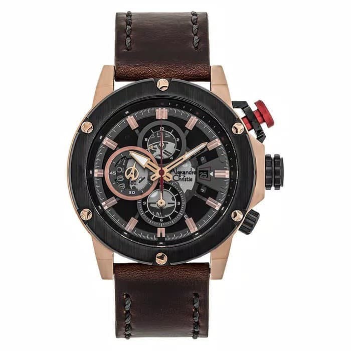 Alexandre Christie 6491 MC Chronograph Sport Dial (Black/RoseGold)