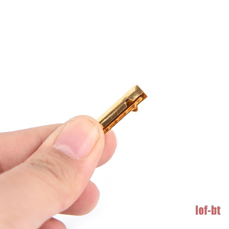 Lof-Bt 10pcs Aglet Metal Pengganti Ujung Tali Sepatu Diy