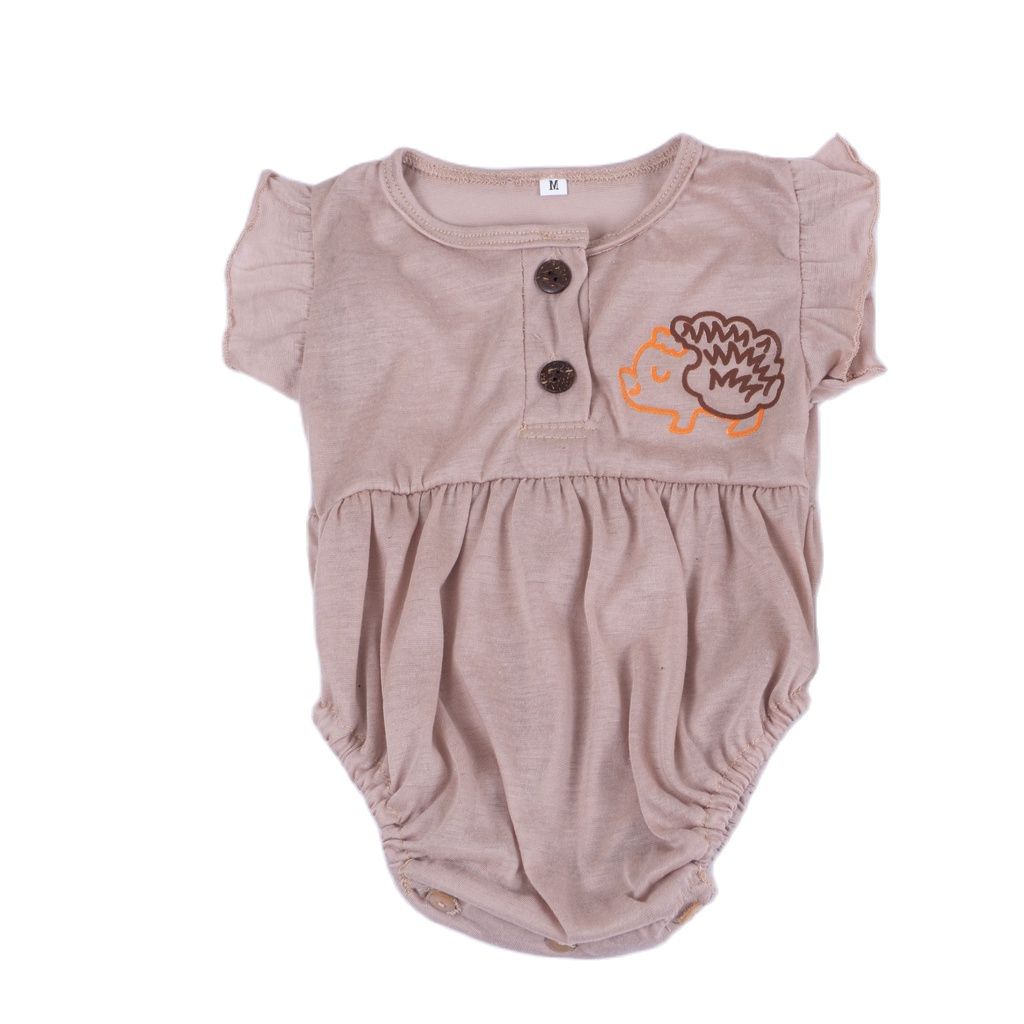 ZASKIYA - Ruffle Romper Baby Jumper Bayi Perempuan Animal Edition 0-2 thn