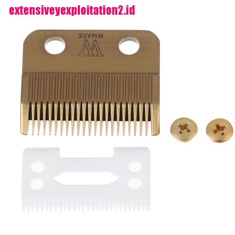 &lt; E2id &amp; &gt; 1 Set Alat Cukur Rambut Dengan Pisau Keramik Warna Emas