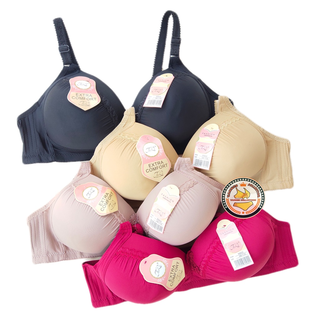 Bra BH Wanita Jumbo Busa Tipis Tanpa Kawat-Bra Teli Cup C Jumbo 42-48