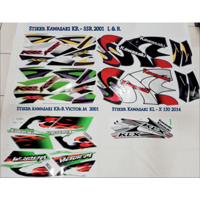 Stiker Kawasaki KR - SSR 2001