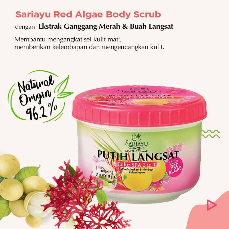 Sariayu Putih Langsat Lulur Spa 2 in 1