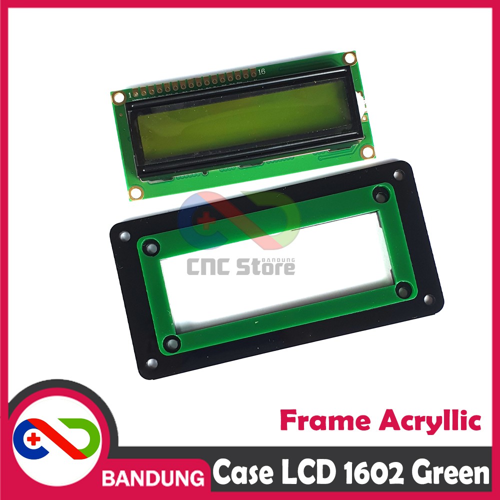 1602 16 X 2 LCD FRAME AKRILIK CASE LCD HIJAU