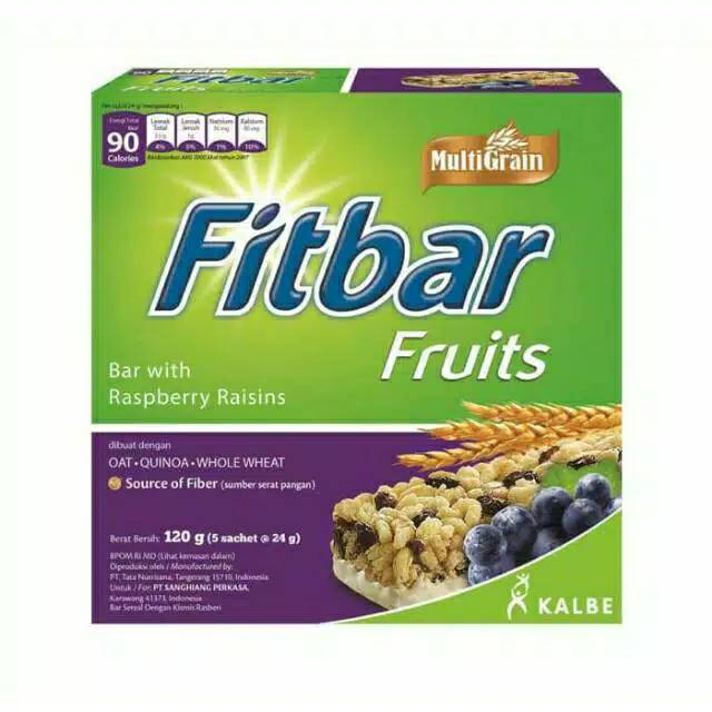 

FITBAR MULTIGRAIN FRUITS / CHOCO DELIGHT SNACK BOX ISI 5 (5x24g)