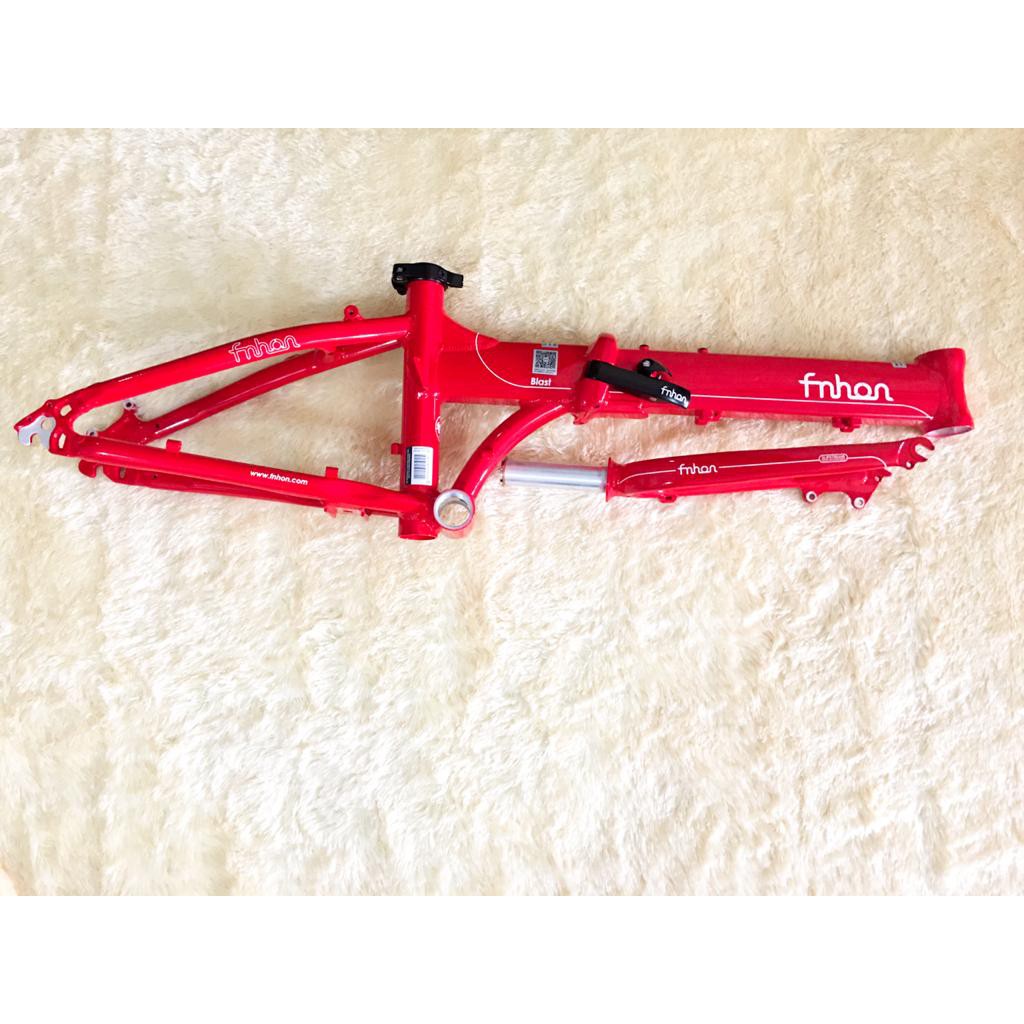 Frame Fork Fnhon Blast Merah Alloy Red Discbrake 20 22 Inch Original Disc Db Not Gust Storm