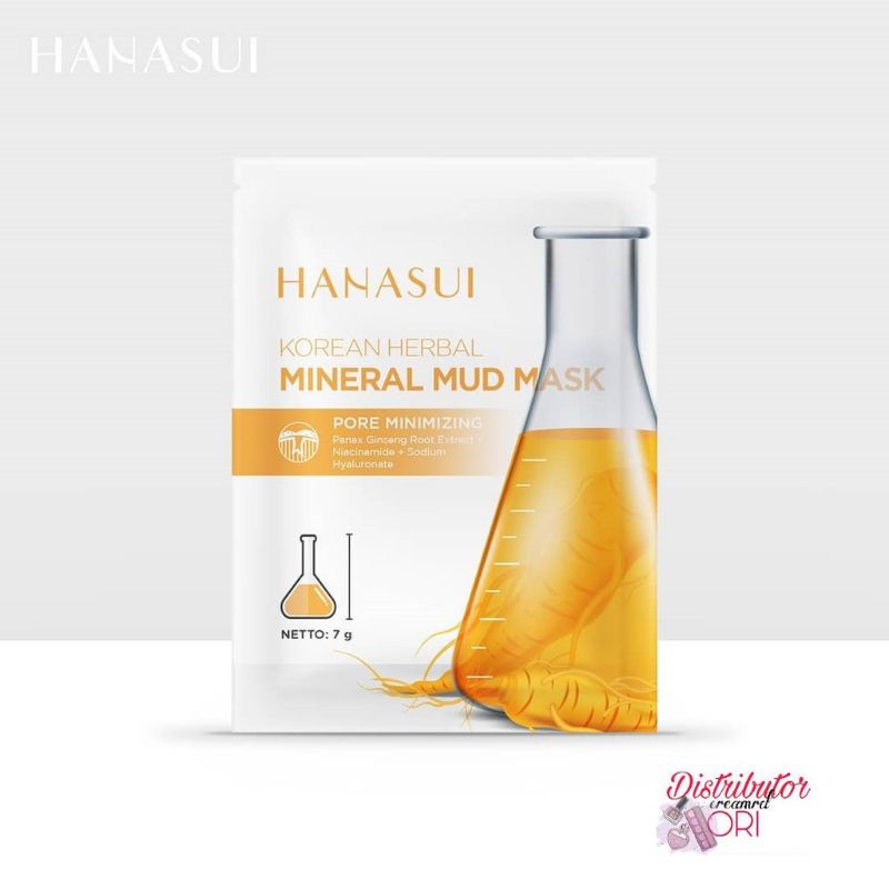 HANASUI MINERAL MUD MASK 7 GRAM (☑️BPOM)