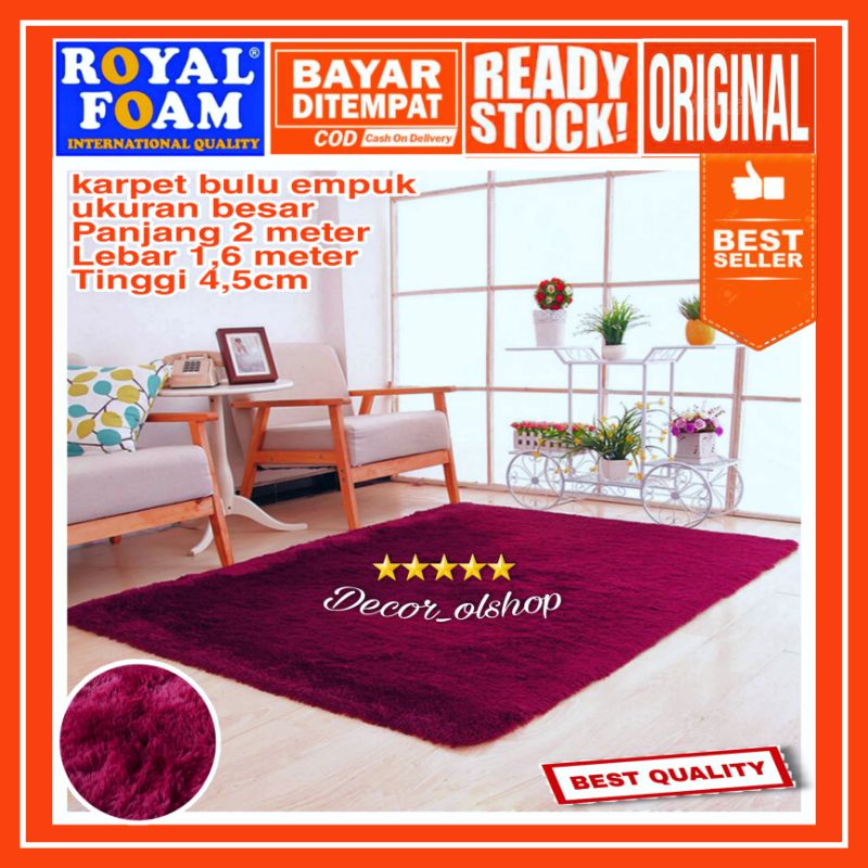 Karpet bulu uk 200x160x4,5cm