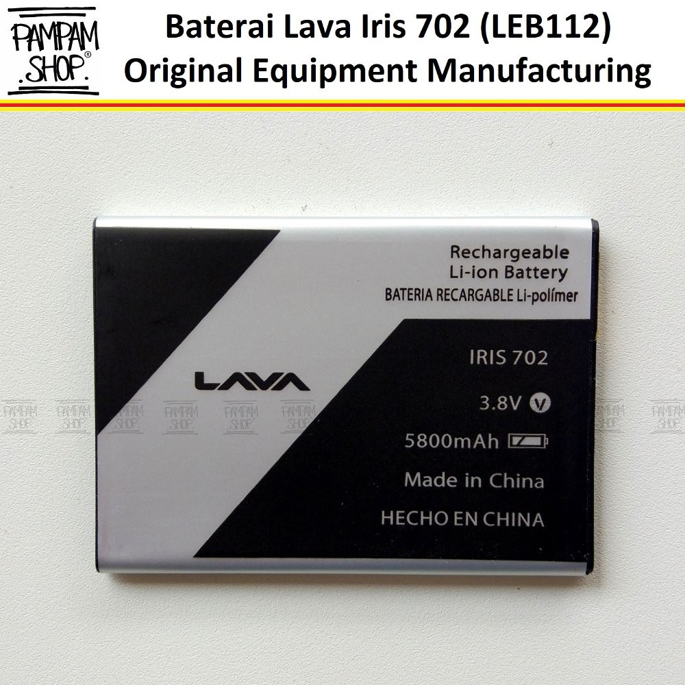 Baterai Lava Iris 702 LEB112 LEB 112 Battery Batre Batrai HP LEB-112