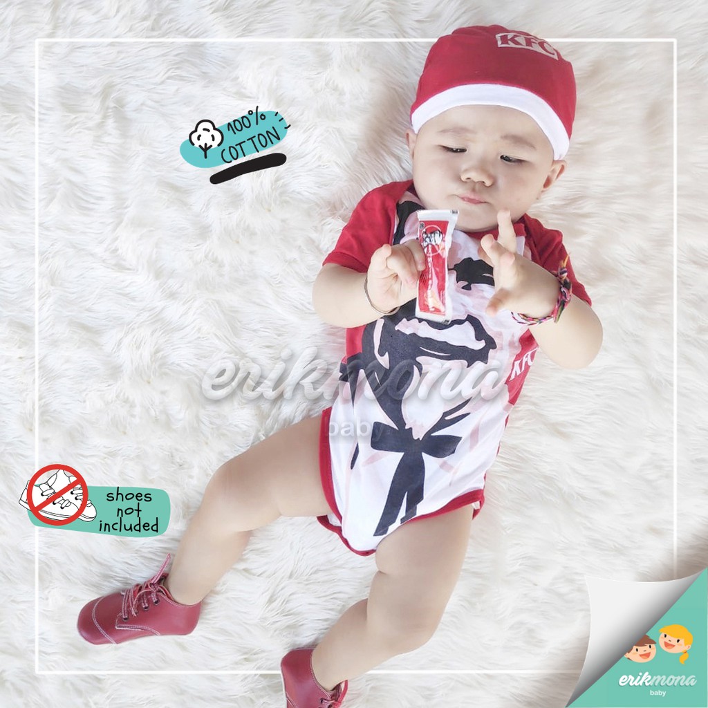 ♥︎ baju bayi jumper bayi ♥︎ lucu karakter KFC ♥︎