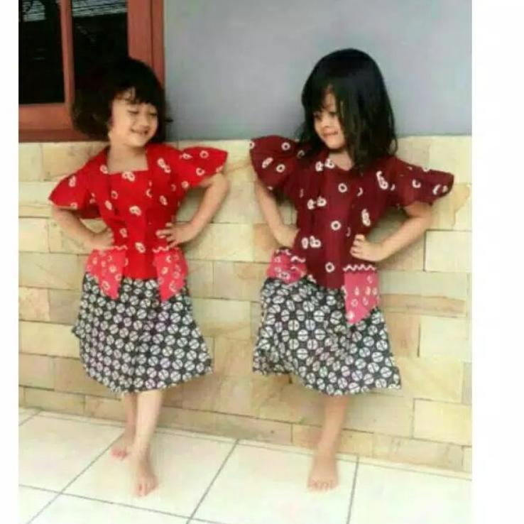 Recomended.. KEBAYA ANAK JUMPUTAN/SETELAN KUTUBARU BATIK ANAK JUMPUTAN/KEBAYA TRADISIONAL/KUTUBARU B