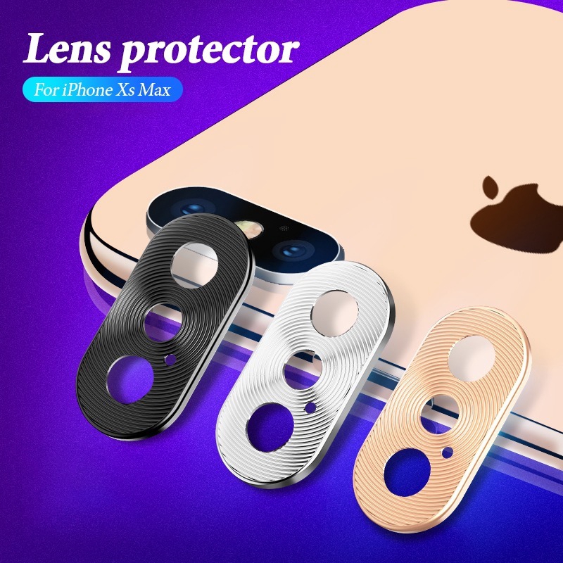 Pelindung Lensa Kamera Bahan Metal Alloy Untuk Iphone Xs Max Xr X 2 7 8 Plus