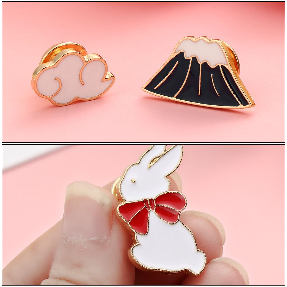 ROW Fashion Collar Pin DIY Decoration Enamel Brooch Japan Brooch Cute Jewelry Accessories Creative Alloy Badge