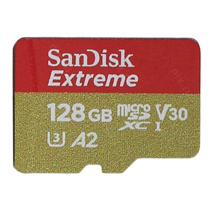 Sandisk MicroSDXC Extreme A2 V30 UHS-1 (160MB/s) 128GB - SDSQXA1-128G-GN6MN - Black