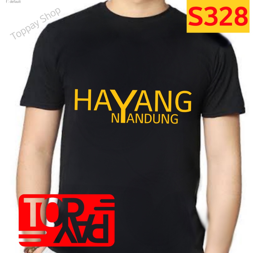 S328 baju kaos sunda kata hanyang nyandung tshirt unik lucu dewasa L XL