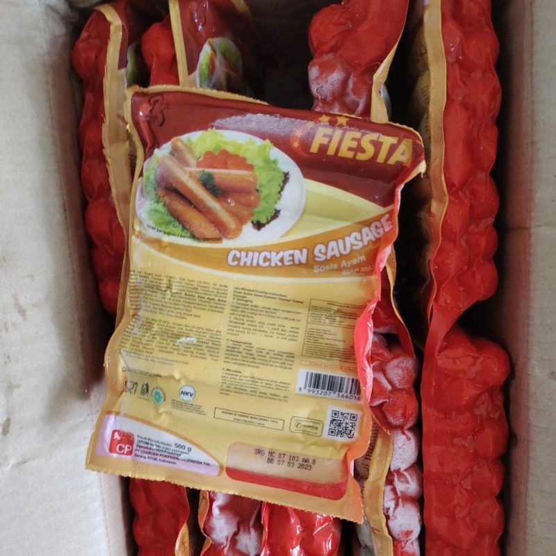 

Fiesta chicken sausage/sosis ayam 500gram