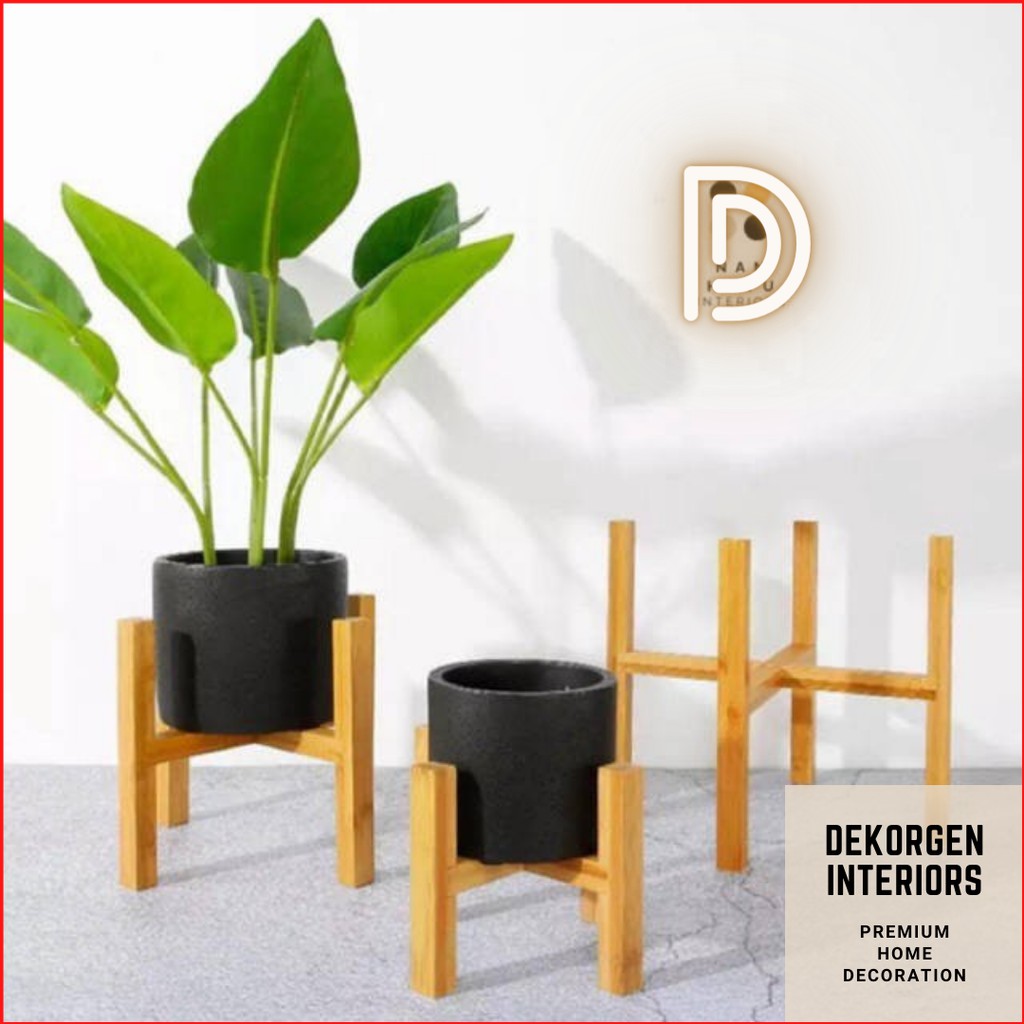 Rak Bunga Standing Pot Tanaman Bunga Rak Bunga Kayu Pot Bunga Kayu Standing Pot Kayu Bentuk H