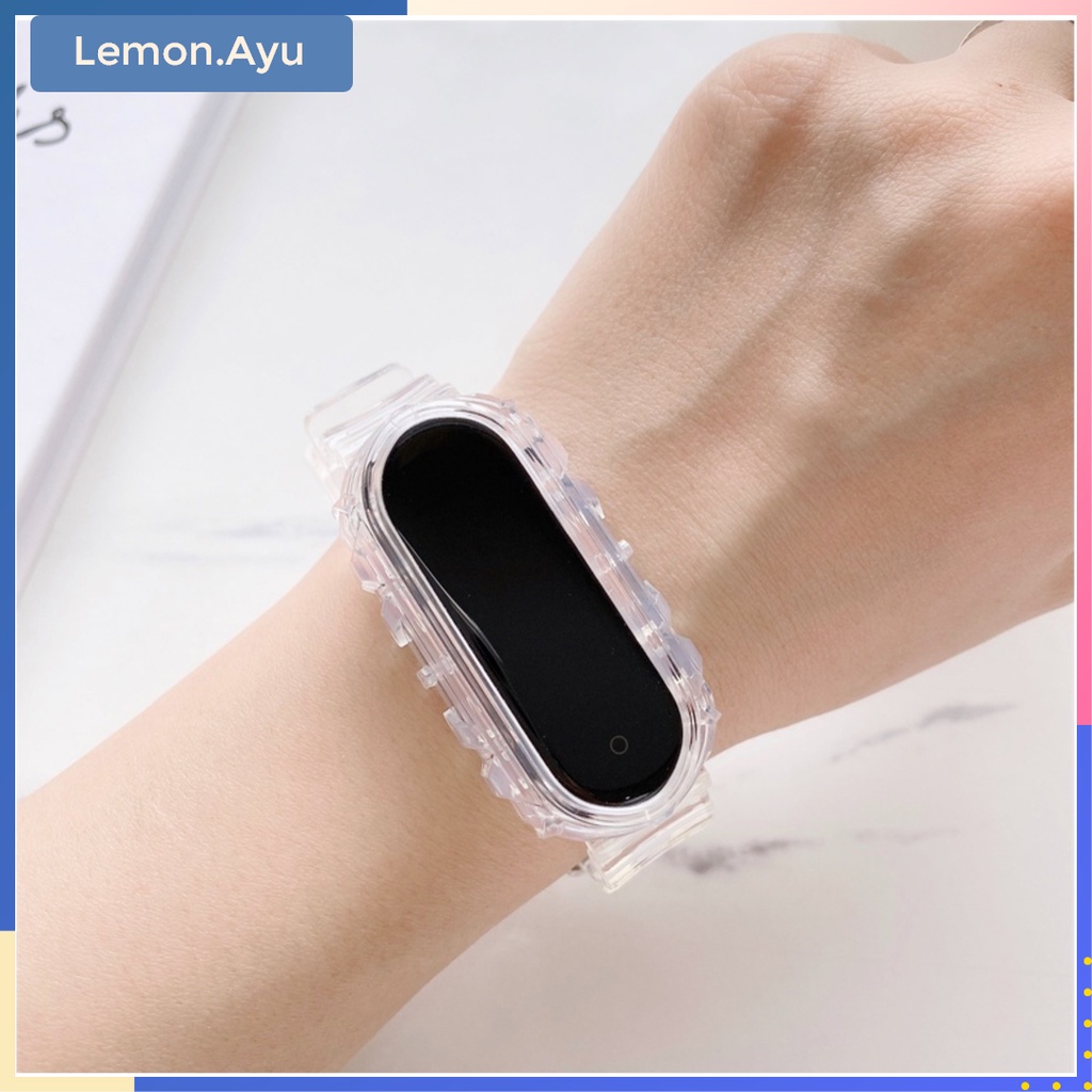 Tali Strap Transparan Xiaomi Mi Band 6/5/4/3 Glacier TPU Soft