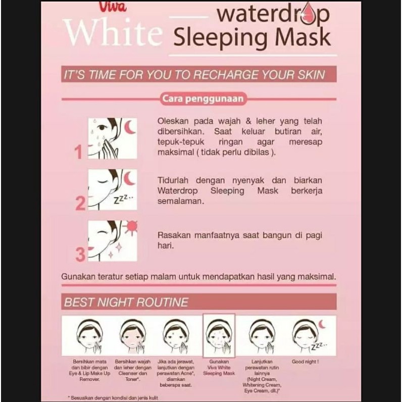 viva waterdrop sleeping mask