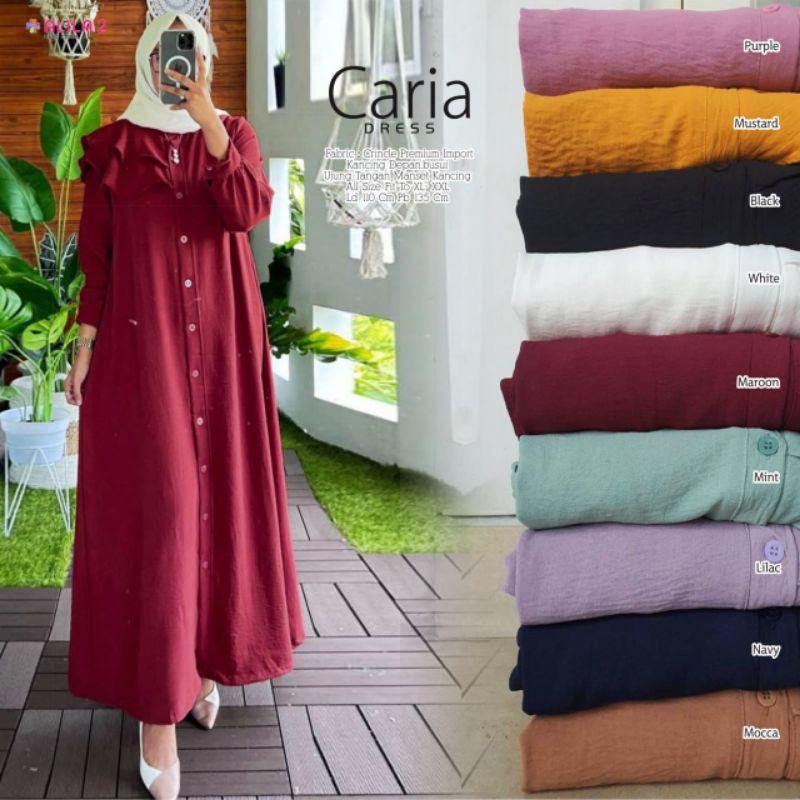 (AMD) CARIA GAMIS MAXI DRESS REMAJA WANITA AIRFLOW