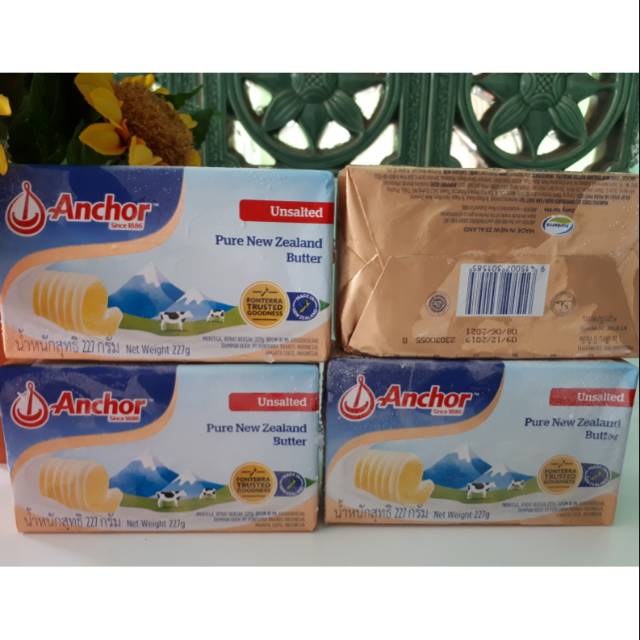 Anchor unsalted butter  227gram / butter anchor unsalted 227gram/Anchor salted butter /butter salted