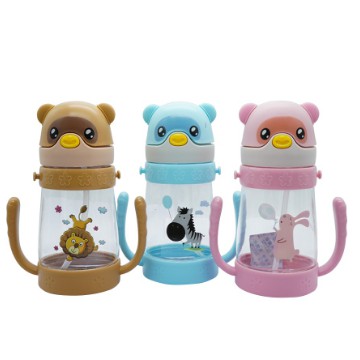 H339 Botol Air Minum Anak Motif Animal 380ml - Botol Minum