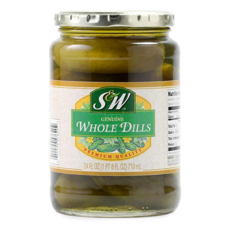 

S&W WHOLE DILLS PICKLE 720ML - SW ACAR TIMUN