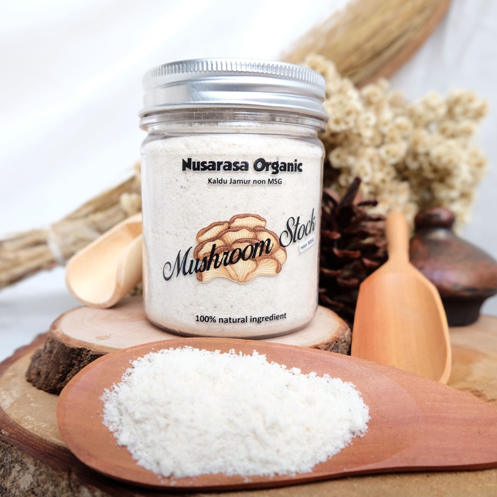 

Nusarasa Organik - Mushroom Stock Non MSG Powder / Kaldu Jamur Non MSG Bubuk