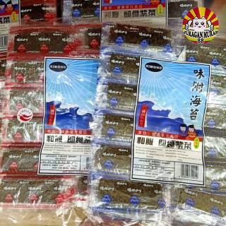 

Snack Kimono Nori Ajitsuke 6 x 10 sheet Rumput laut lembar Seweed Import Snak Jadul Non Msg