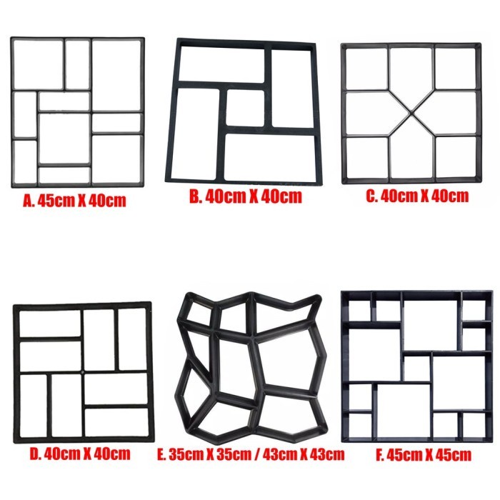 Cetakan Paving Block Modern DIY Mempermudah Mencetak Paving Blok Untuk Jalan Taman Varian Bentuk Ter