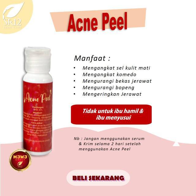 ACNE PEEL BHA30% / ATASI BOPENG / MENGANGKAT KOMEDO MENGURANGI BEKAS JERAWAT &amp; BRUNTUS